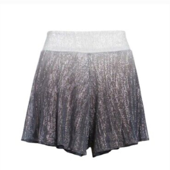 Show Me Your Mumu Metallic Carlos Swing Shorts in Icicle Drip size Small - Picture 3 of 7